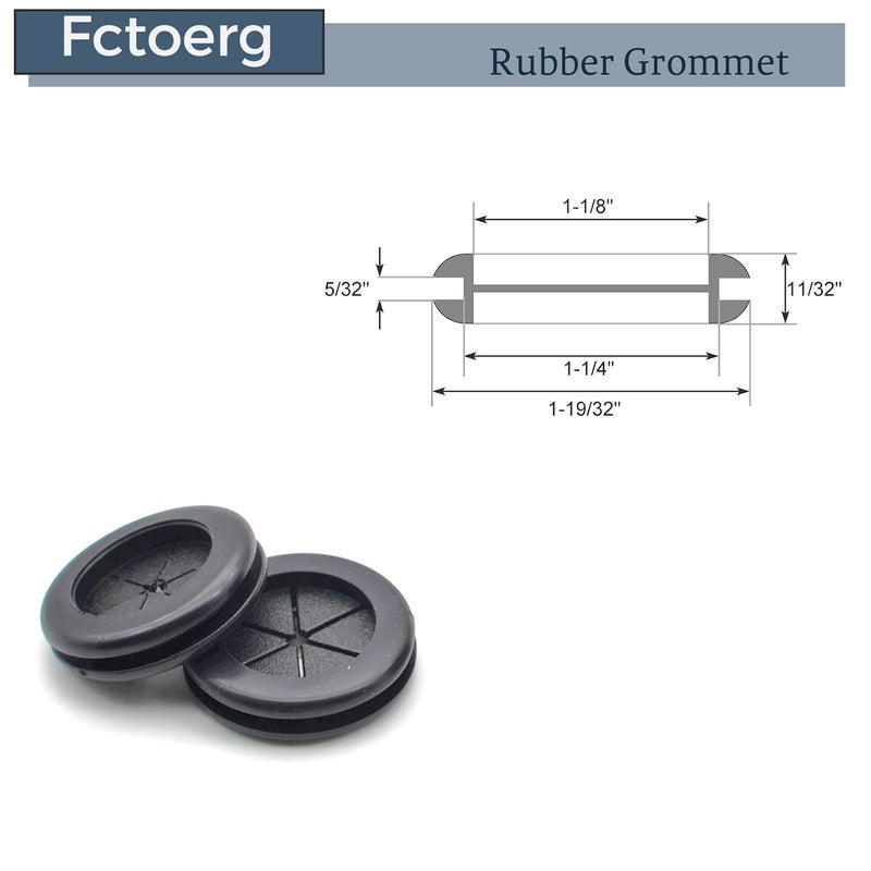 Fctoerg Rubber Grommets for Wiring Firewall Hole Plugs Wire Protection Grommet Electrical Appliance Tubing Plumbing for 1-1/4" Drill Hole - Image 2
